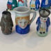 Vintage Toby Mug Lot Of 14 Ceramic