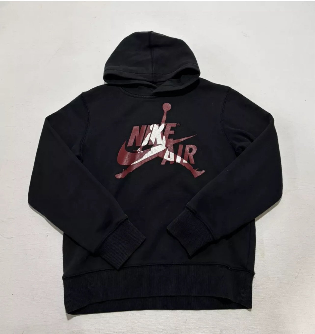 Nike Air Jordan Hoodie Boys Medium Pullover Black Jumpman