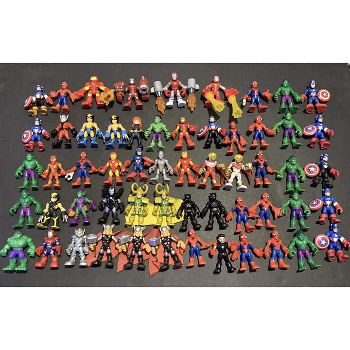 Playskool Marvel Super Hero Adventures Huge Lot 87 Figures