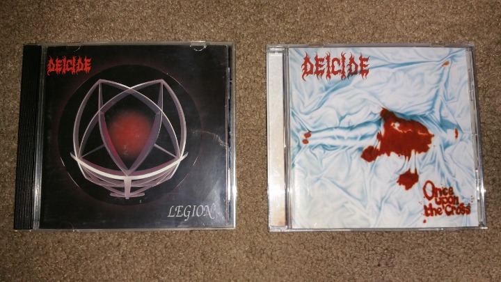 DEICIDE 2 CD lot - Legion + Once Upon The Cross - Essential 90's Death Metal