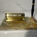 Vintage Perpetual Calendar Brass And Pen Holder with Marble base