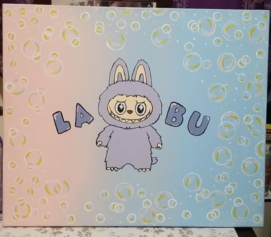 Custom made Labubu painting