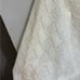 Vintage Wintuck Collared Knit Cape with Fringe in White - OS