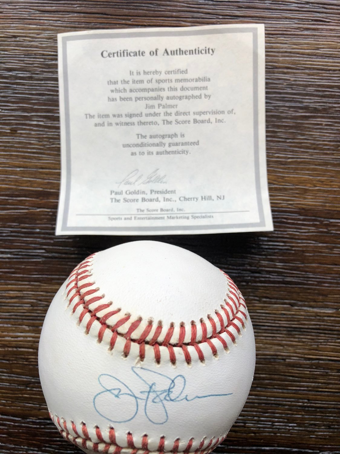 Jim Palmer Signed Baseball