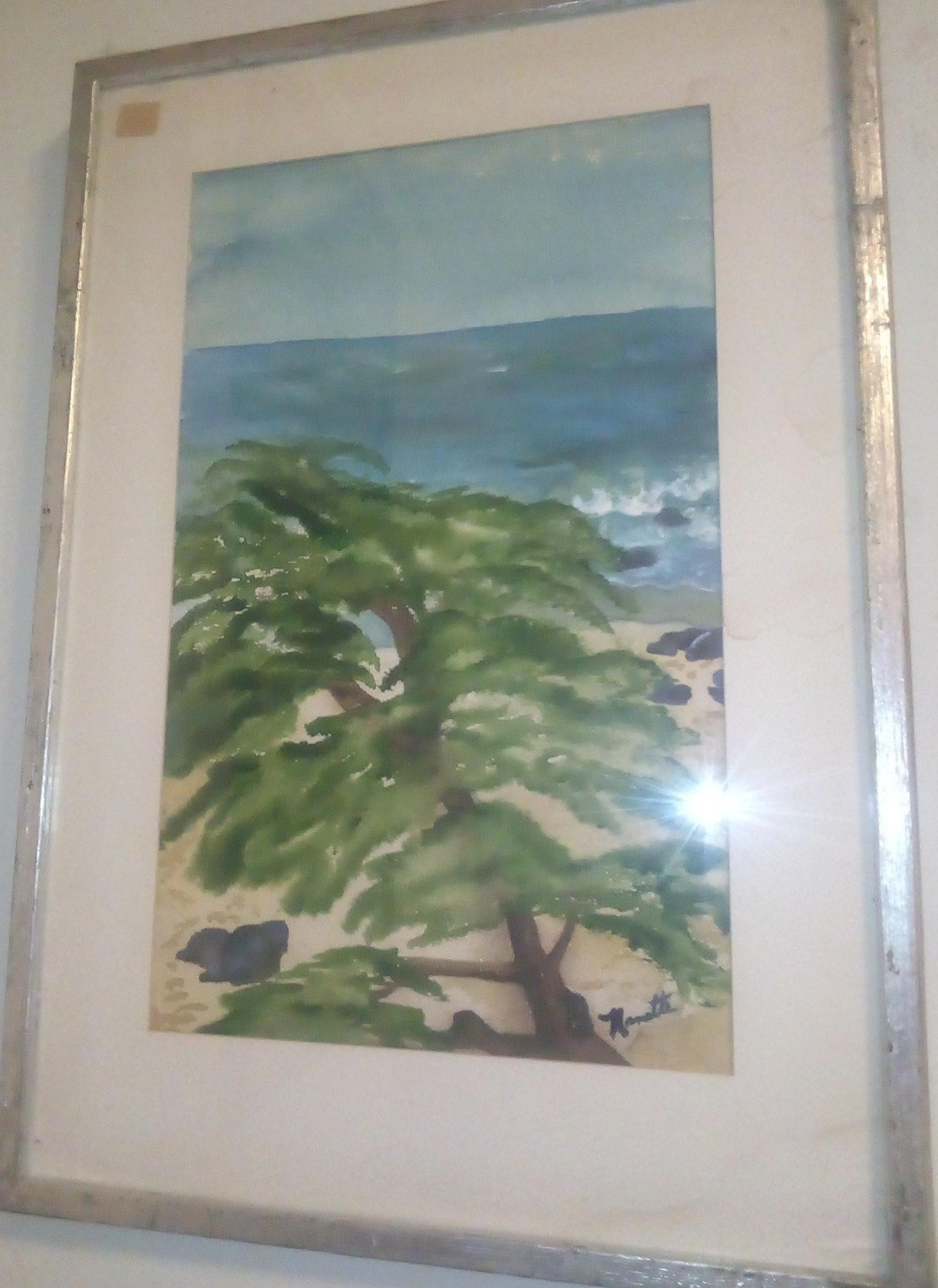 Antique Beach Scene canvas painting by Nanette