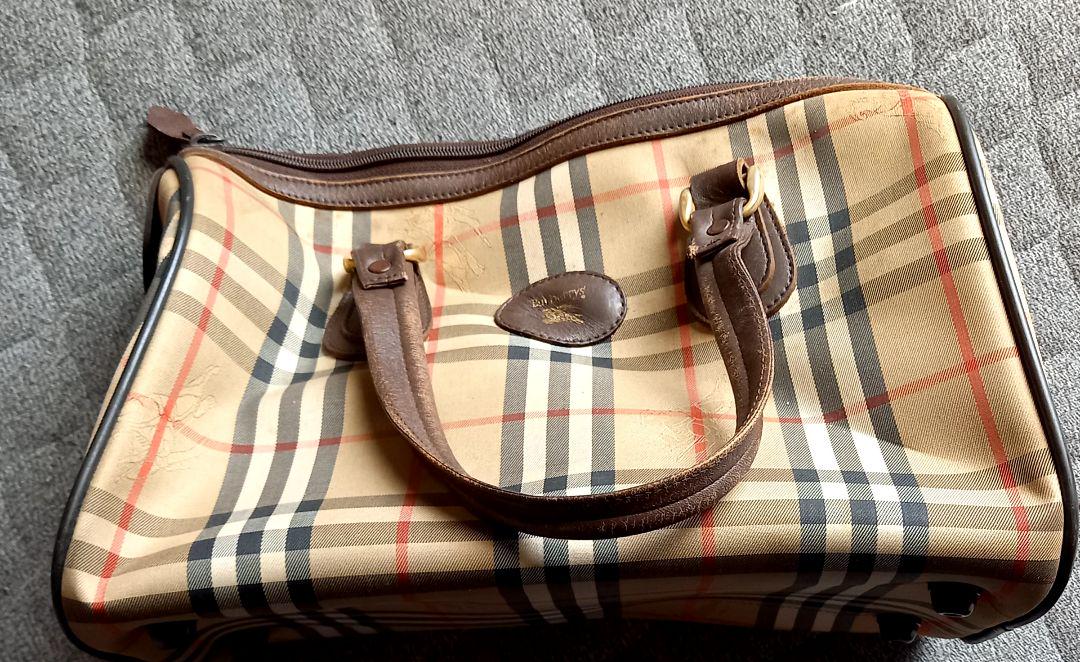 BURBERRY Burberry Nova Check Shadow Boston Bag