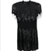 Vtg creative Creations 100% silk beaded sequin evening dress flapper party
