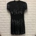 Vtg creative Creations 100% silk beaded sequin evening dress flapper party