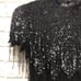 Vtg creative Creations 100% silk beaded sequin evening dress flapper party