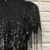 Vtg creative Creations 100% silk beaded sequin evening dress flapper party