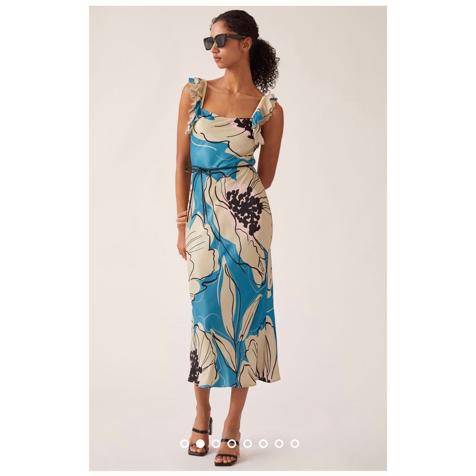 Ruffled Floral Maxi Dress