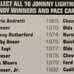 Johnny Lightning Indianapolis 500 Set of 8 Winners and Pace Cars 1996 Die-Cast