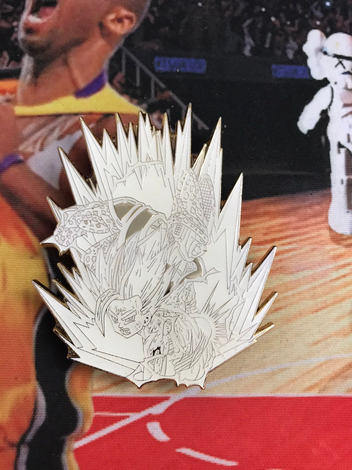 White perfect cell and gohan pin