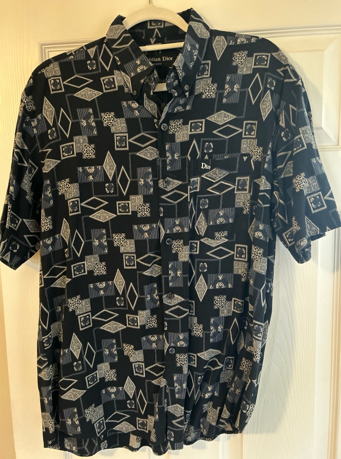 Dior mens short sleeve button up
