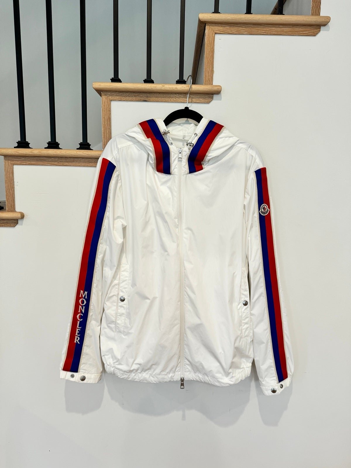 Moncler White Rukbat Jacket Windbreaker Lightweight Jacket