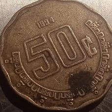 Mexican 50 Cent Error Coin - Unusual!