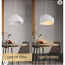 Japanese Style Concrete Pendant Light with E26 Base 12”