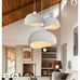 Japanese Style Concrete Pendant Light with E26 Base 12”