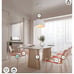 Japanese Style Concrete Pendant Light with E26 Base 12”