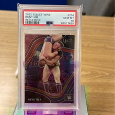 PSA 10- POP 1, Gunther- Select WWE, Ringside- Red & Blue