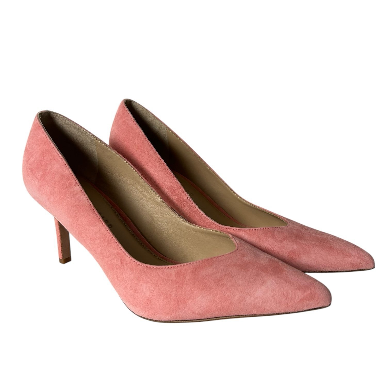 Veronica Beard Womens Lisa Pumps heels Peach suede Size 11M