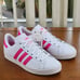 adidas Coast Star J Shoes Kids EE7464 White / Shock Pink Size 6 Girls