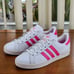 adidas Coast Star J Shoes Kids EE7464 White / Shock Pink Size 6 Girls