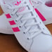 adidas Coast Star J Shoes Kids EE7464 White / Shock Pink Size 6 Girls