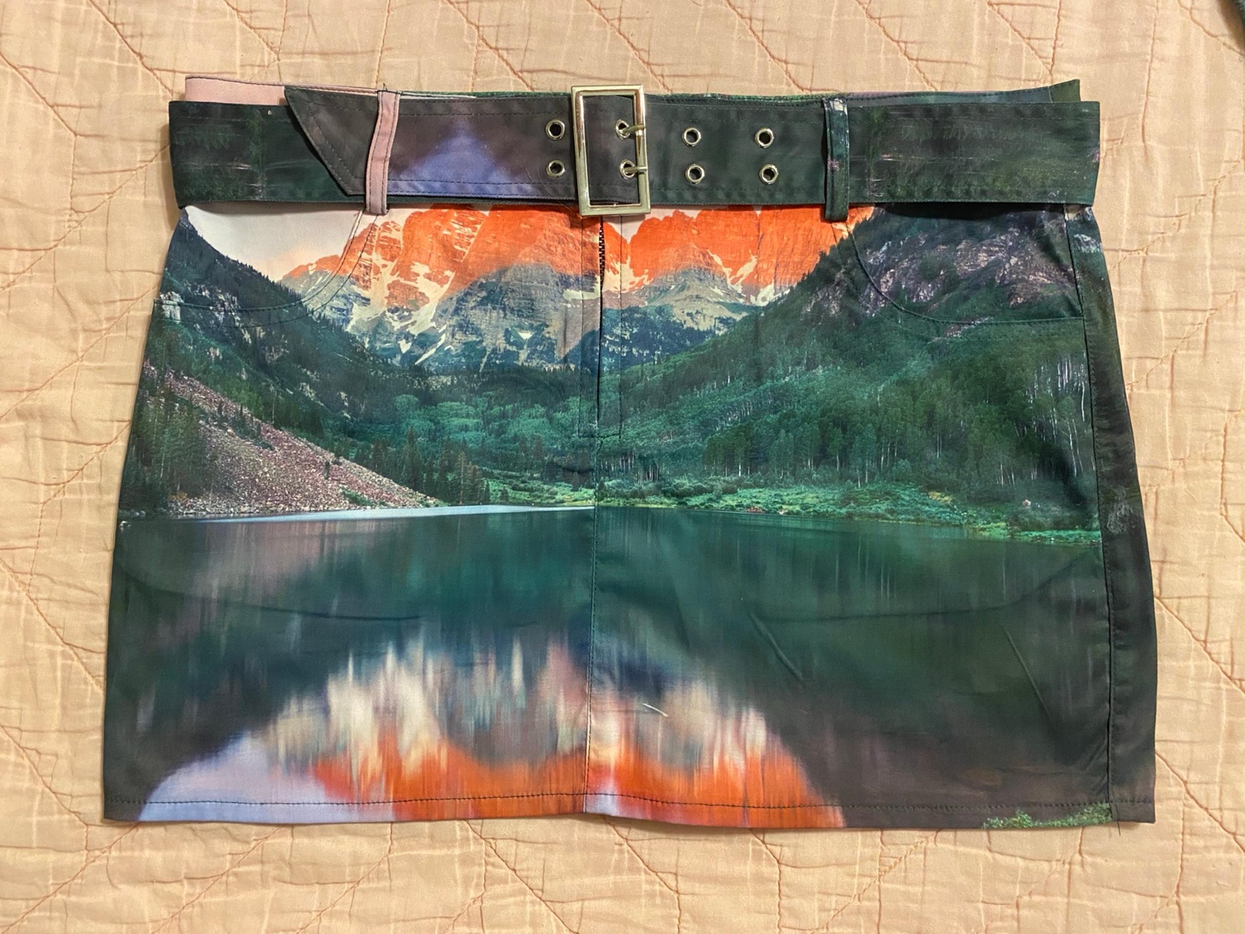 Nasty Gal Landscape Mini Skirt