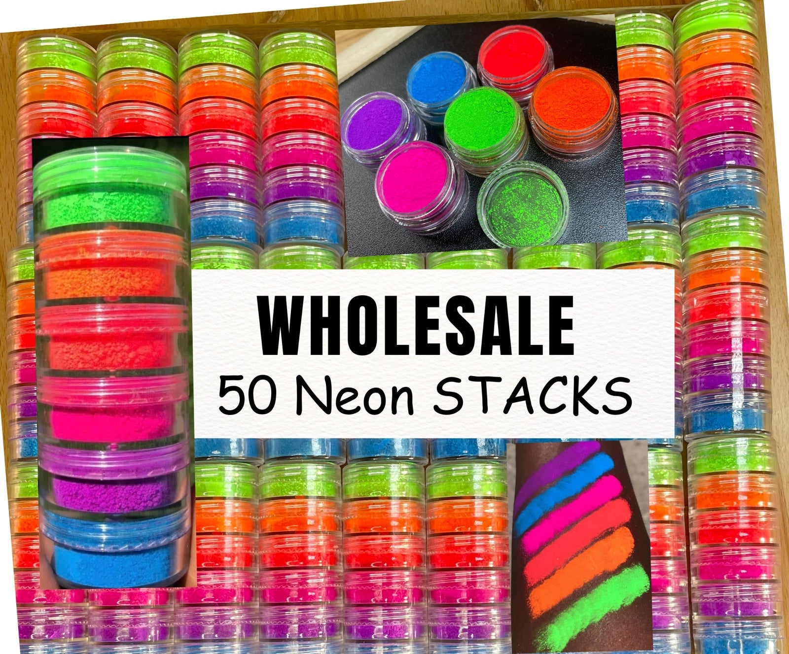 New WHOLESALE Resale 50 Neon Matte STACKS