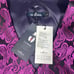 SuiSional Men's Violet Paisley 5 Button Down Vest Size L w/ Bow Tie