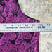 SuiSional Men's Violet Paisley 5 Button Down Vest Size L w/ Bow Tie