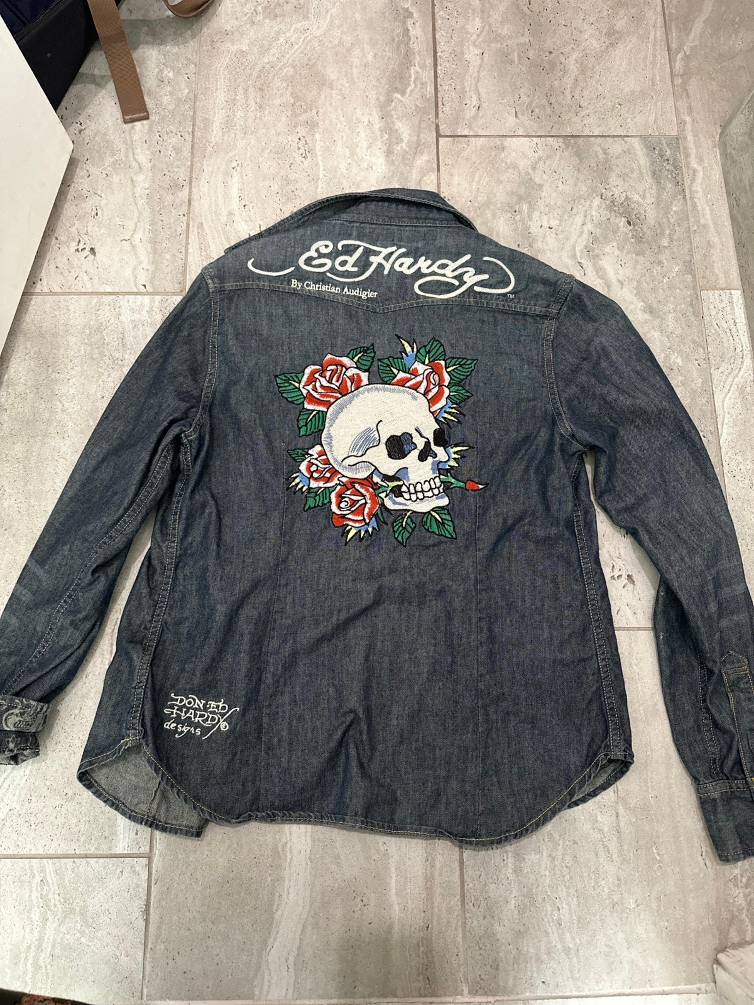 Ed hardy denim jacket