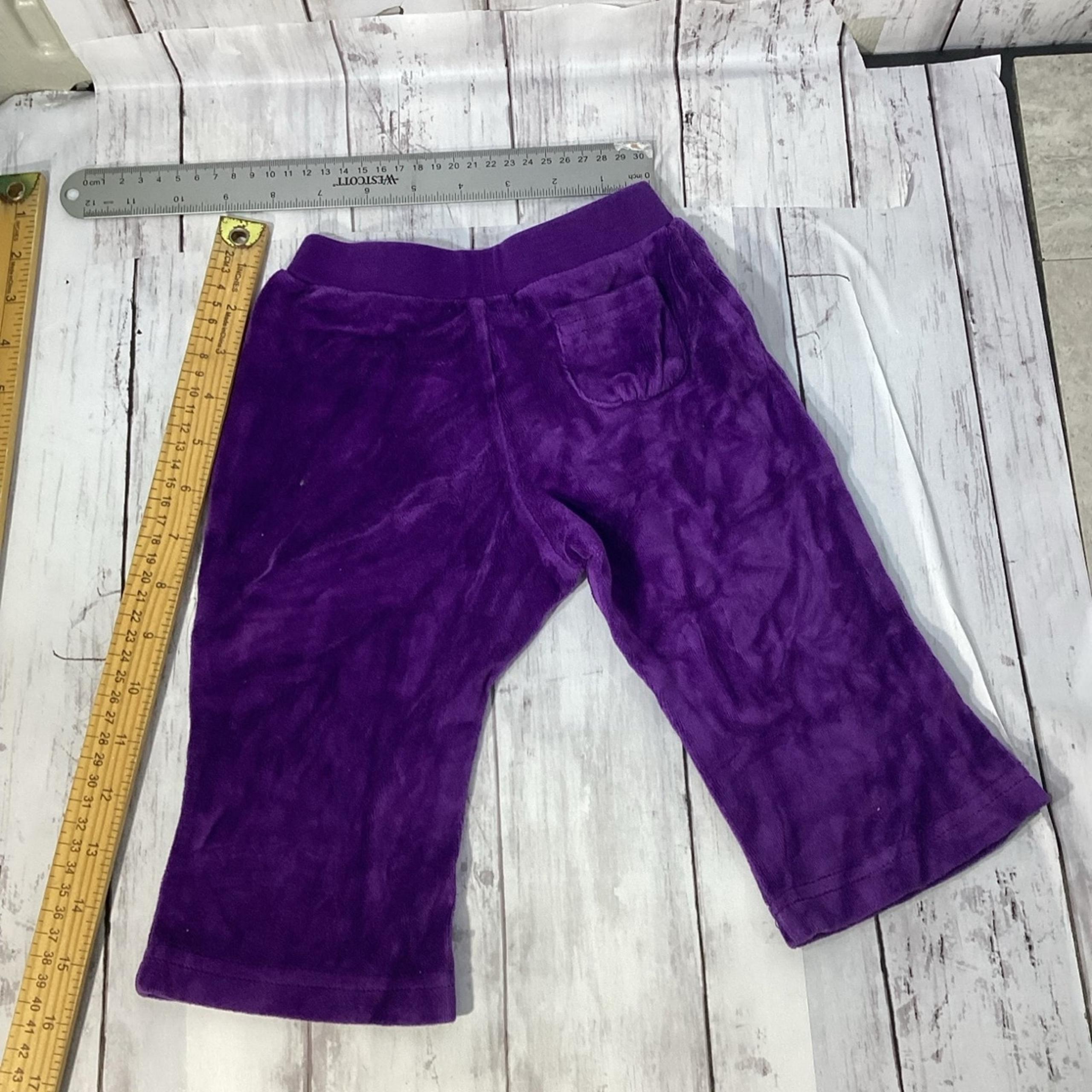 burgundy Velour Pants Wide Leg Lounge Sweatpants 18m