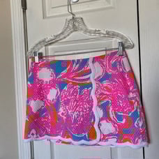 Lilly Pulitzer Michelina Skort Shorely Blue Feeling Tanked Women's Size 2
