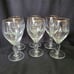 Set Of Six Irish Coffee Glass Goblets, Gold Rim, Green Shamrock On Stem