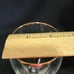 Set Of Six Irish Coffee Glass Goblets, Gold Rim, Green Shamrock On Stem