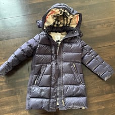Burberry size 8 girls down jacket