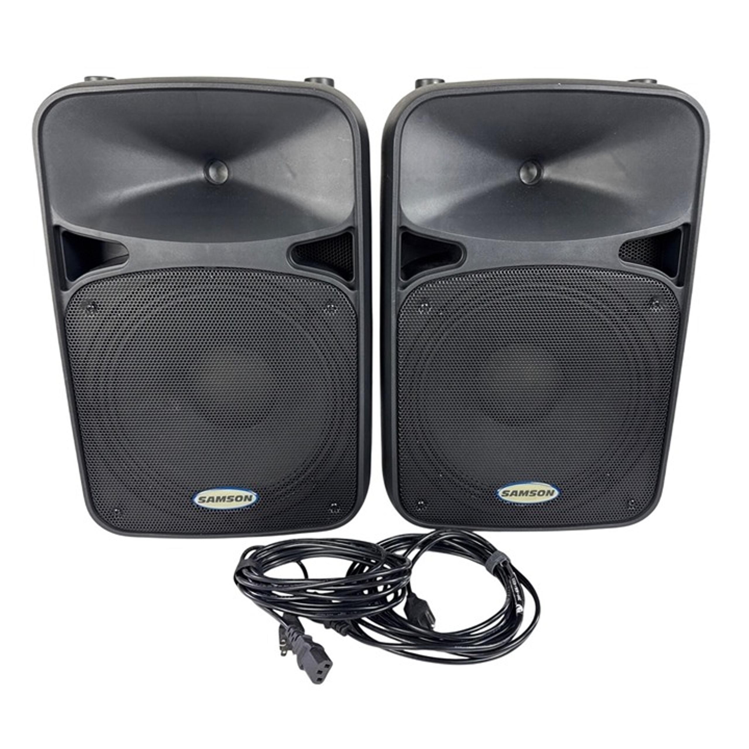 Samson Auro D412A 2-Way Powered PA Speaker (400 Watts, 1x12") - Two Speakers