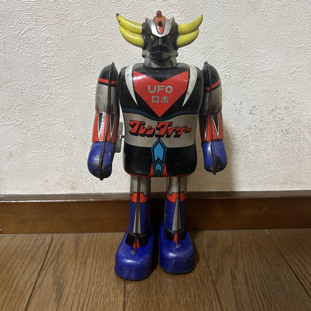 **Grendizer, Poppy, UFO Robo Tin Toy, Wind-up Walking, Vintage**