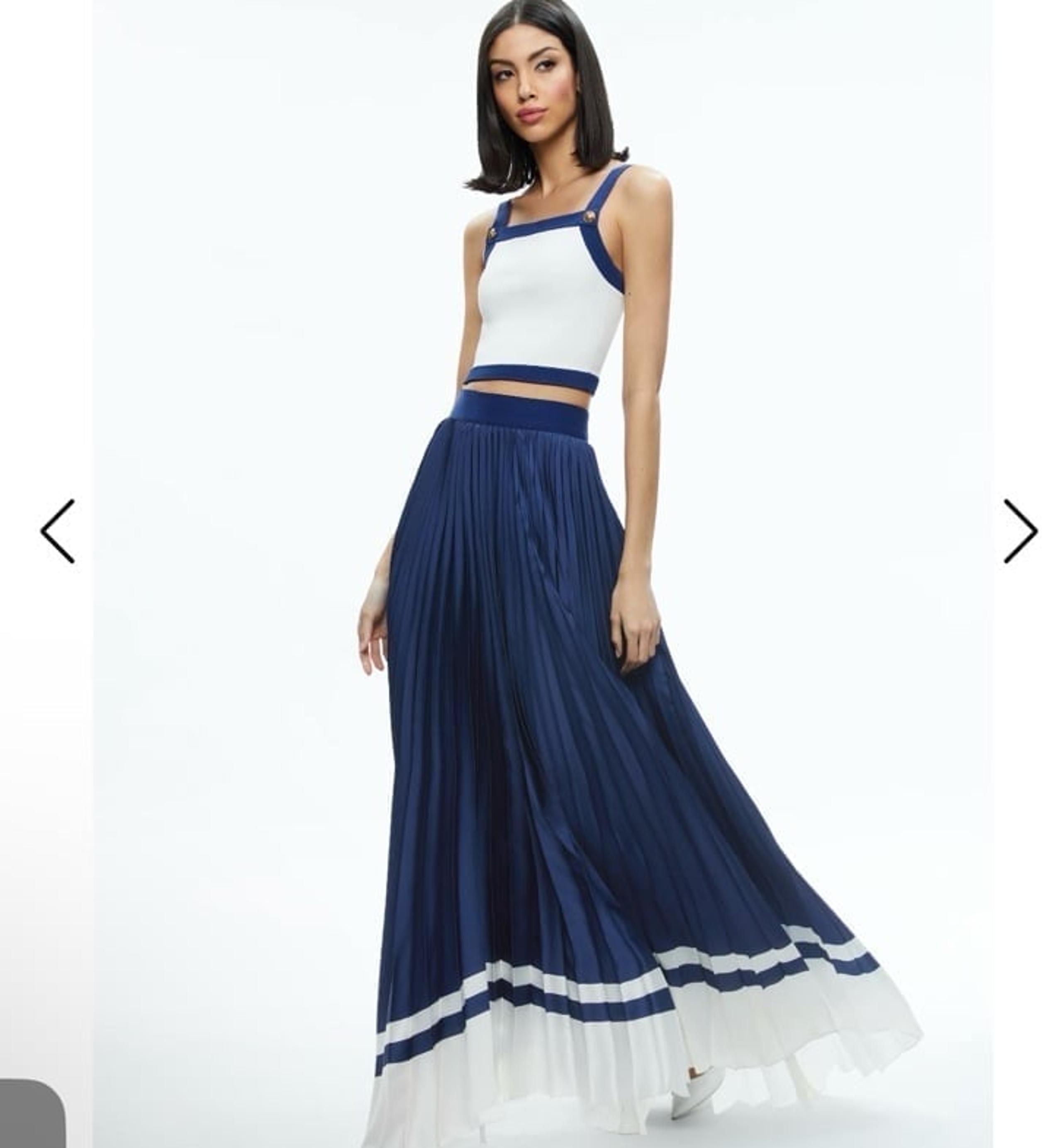 Alice + Olivia KATZ MAXI PLEATED SKIRT (10)
