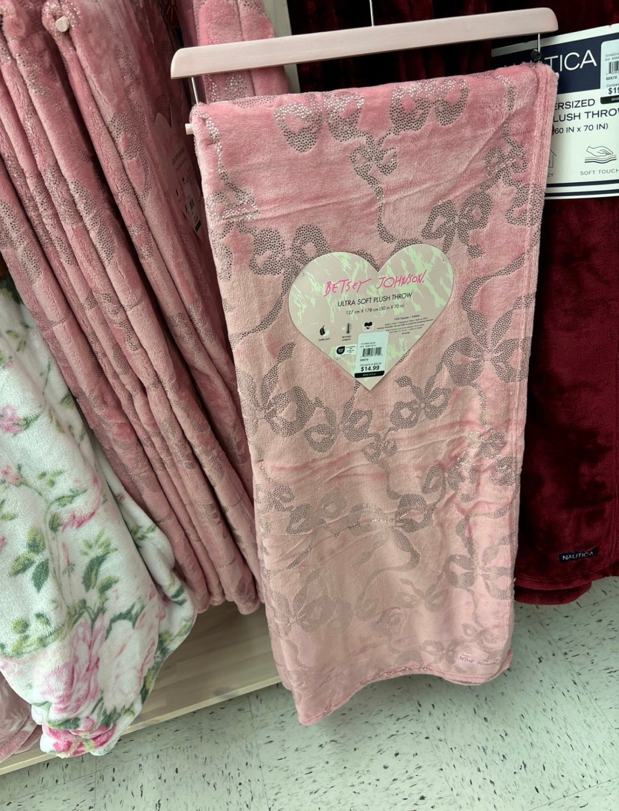 Betsey Johnson bow blanket