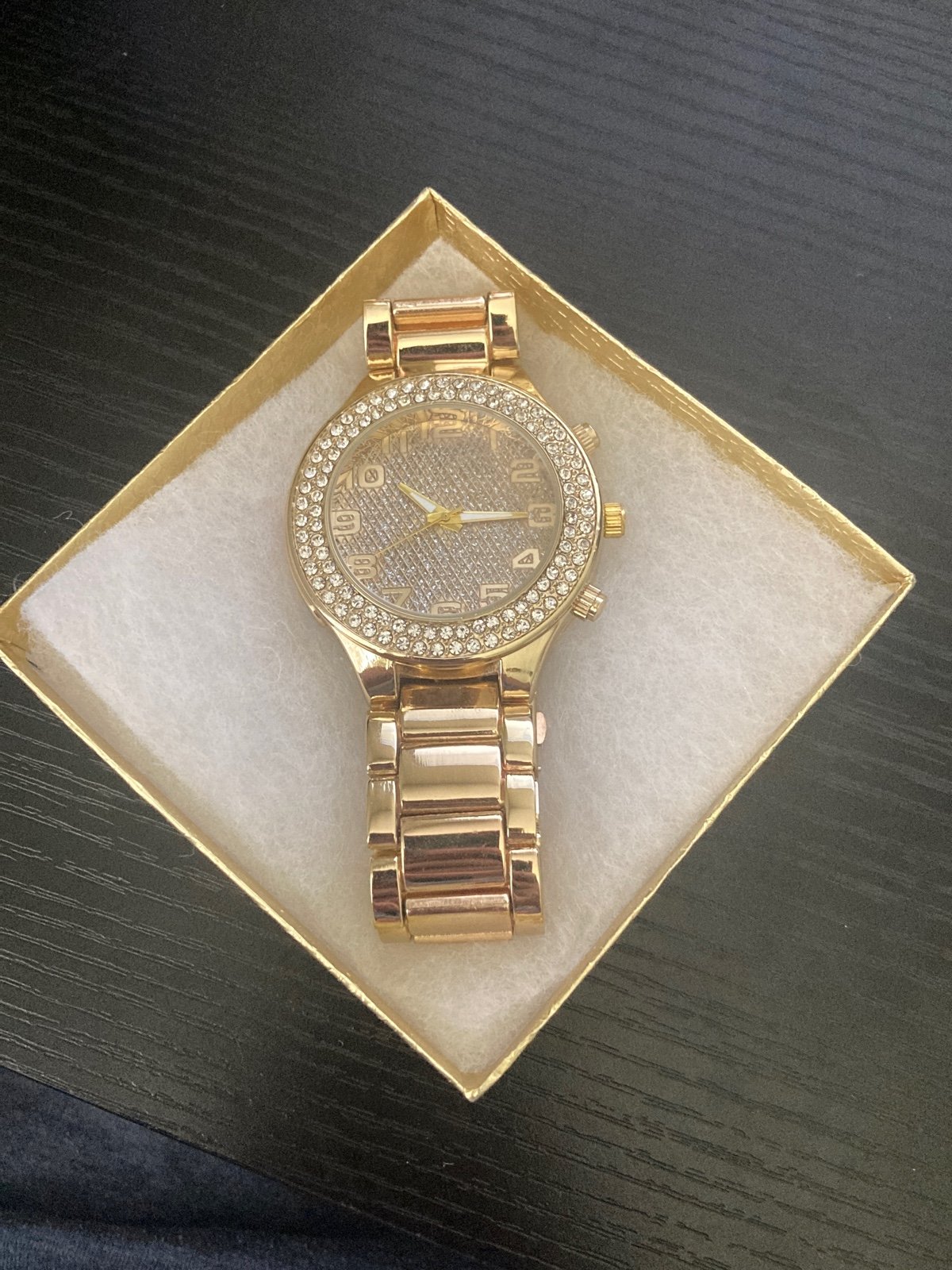 Gold Plated Stainless Steel Watch For Men