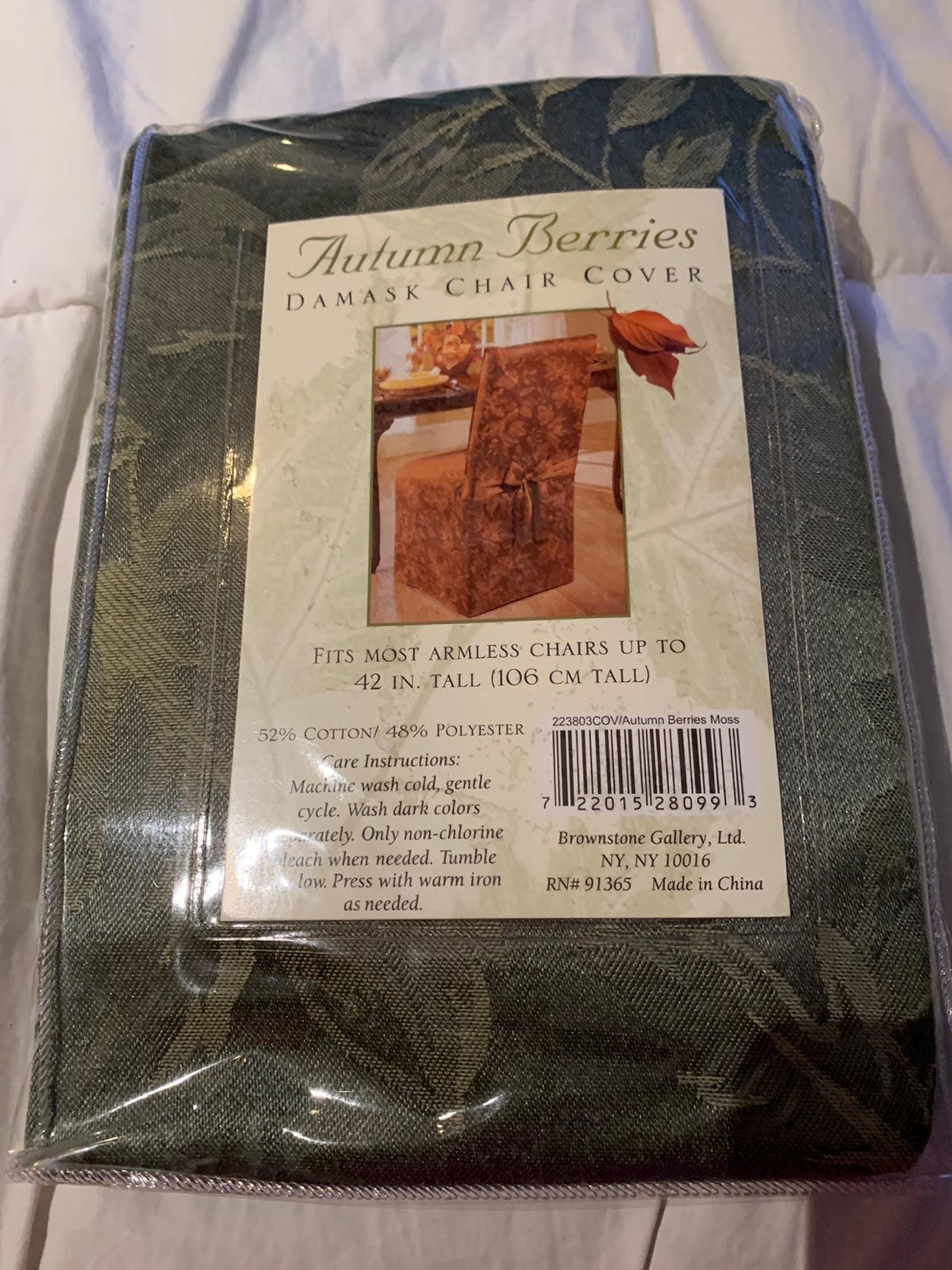 Autumn berries damask chair cover 4pcs s