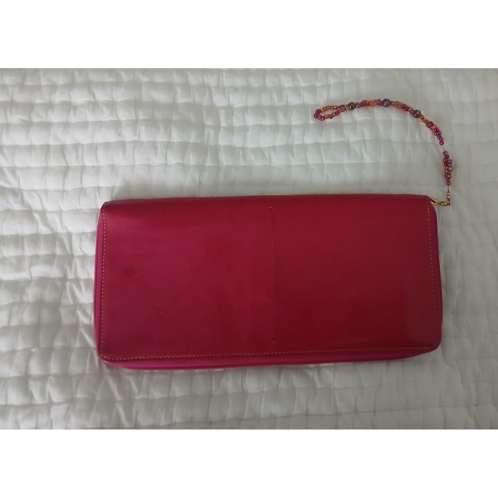 Tusk Siam Travel Portfolio PInk Document Organizer, Full Zip Around In EUC
