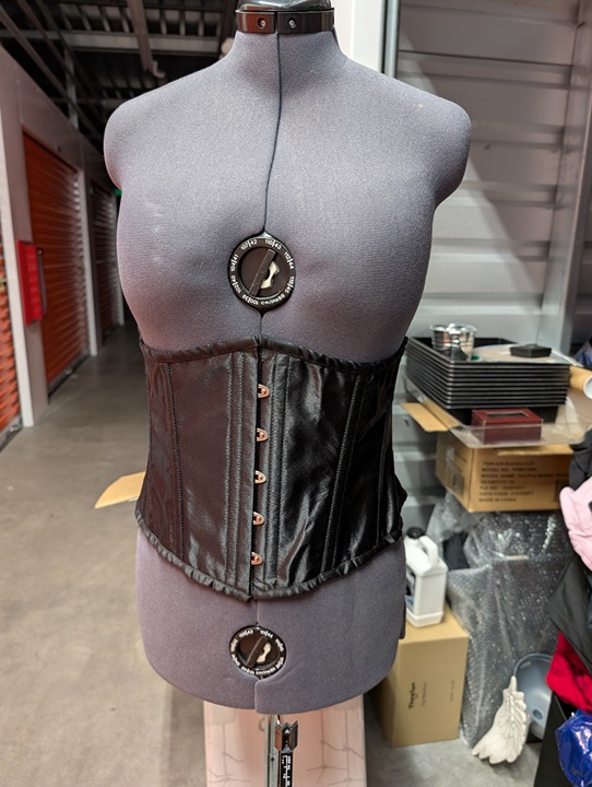 Burleska Satin Double Steel Bones Corset Size 38 Brand New