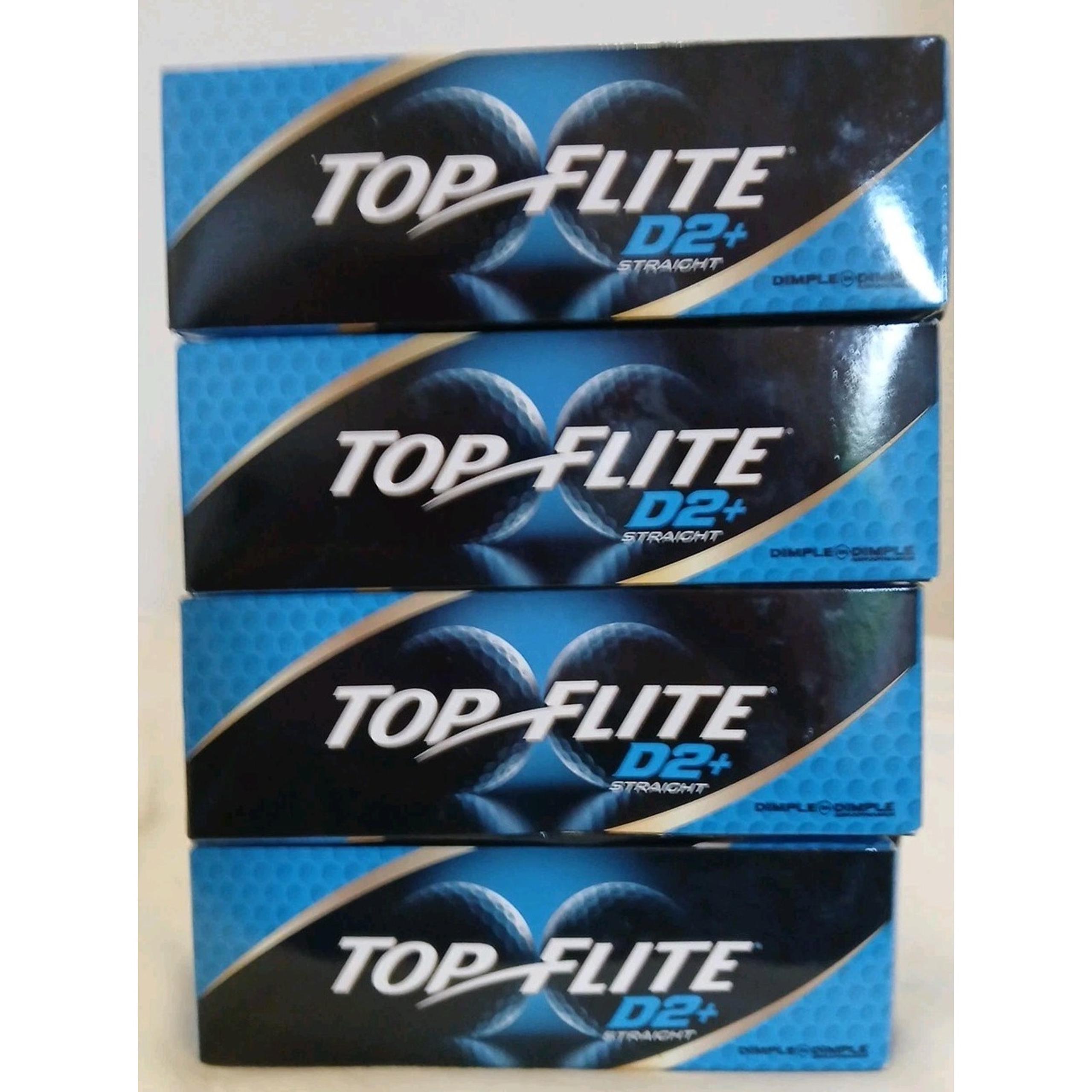 Top Flite D2+ Plus Straight 1/2/3/4 Golf Balls 3 Each 4 Boxes 12 Balls Total