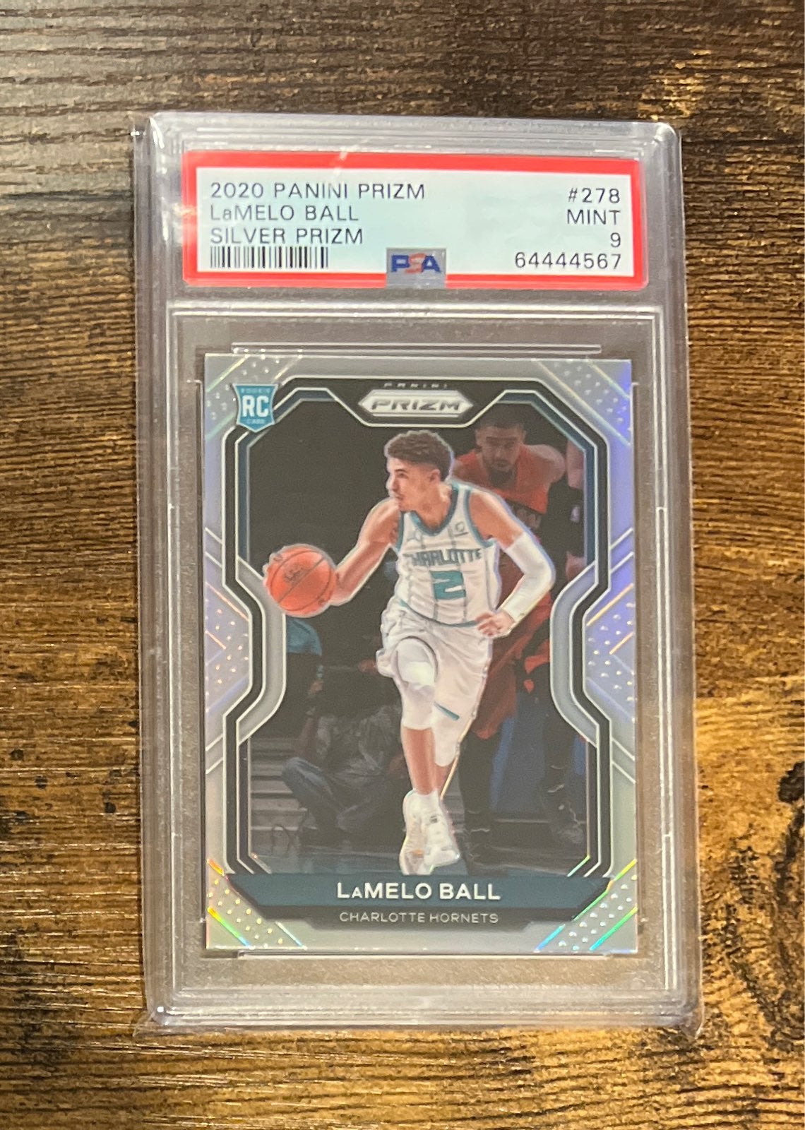 Lamelo Ball ROOKIE Silver Prizm Hornets PSA 9 Basketball Card