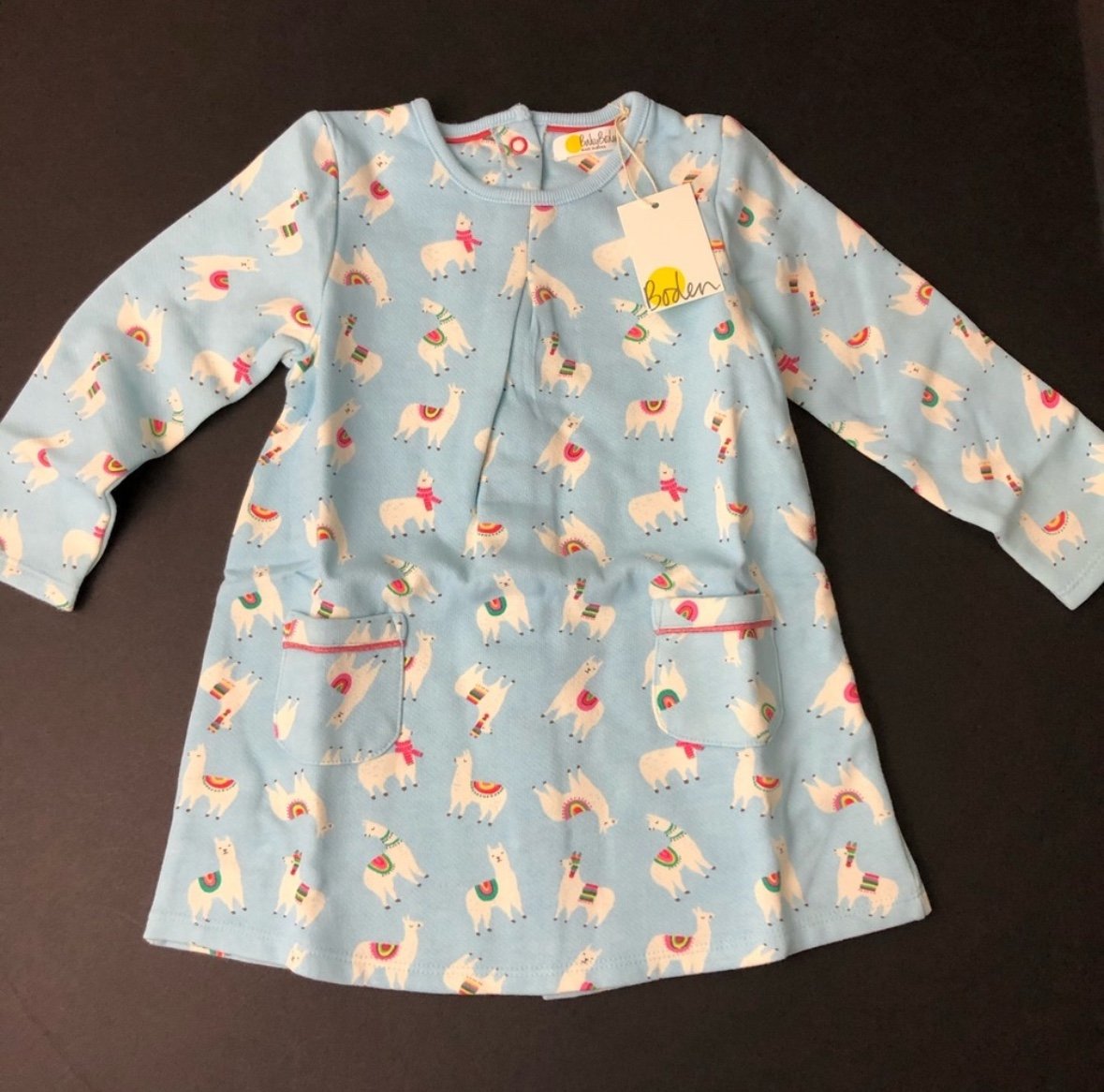 Mini Boden llama sweater dress 2/3 NWT