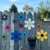 Poly Wall Flower, Fence Flower, Outdoor Decor, Fence Decor, Red gvfdshgf